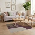 thumbnail image 3 of ODIKA 4'x6' Warm Earth Tones Contemporary Design Washable Area Rug Stylish Abstract Block Pattern Elegance Non-Slip, Chair-Friendly, Flatwoven for Home Office, Under Desk, 3 of 7
