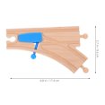thumbnail image 2 of FENGGUIQU Joinpaya Wooden Train Switch Track Set: Train Track Accessories for Architectural Models and Layout Props, 2 of 8
