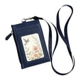 thumbnail image 2 of Zoxiy PU Leather ID Badge Holder with Breakaway Lanyard,Retractable ID Badge Holder with 1 Clear ID Window 1 Credit Card Slot,Perfect For Workplaces,Conferences,Gyms,Travel,Office Supplies,Black, 2 of 7