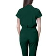 thumbnail image 3 of Scrubs for Women Scrub Sets, Slim Scrubs Stretch Top & Jogger Scrub Pants with Multi Pocket Yoga Waistband Dark Green M, 3 of 3
