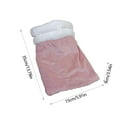 thumbnail image 3 of Hovmgk Cozy Pet Sleeping Bag, Soft Velvet Lining Tunnel for Small Animals, Ideal Winter Sleeping Bag for Felines & Small Pets, Snuggly Pet Bed, Comfortable Pink/Gray/Yellow, 3 of 6