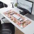 thumbnail image 2 of Long Mouse Pads for Desk,Poodle and Pioneer Flower Desk Mats on Top Of Desks, Desk Mouse Pad Extra Large with 3mm Non-Slip Base and Stitched Edge for Gaming,Office,Work,Home 31.5"x11.8", 2 of 6