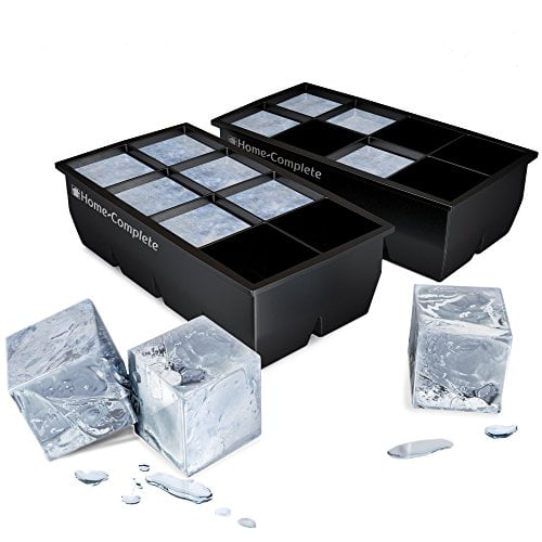 1 x Ice Cube Trays Silicone XXL Jumbo Cube Ice Maker Giant Cube Silicone Mould 