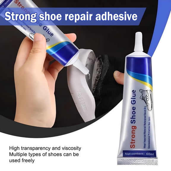 RAGUPEL Shoe Glue for Sole Repair Heavy Duty Adhesive for Boots Leather Rubber Canvas, Waterproof Flexible Clear Drying with Precision Applicator, Fix Loose Heels Peeling Soles on All