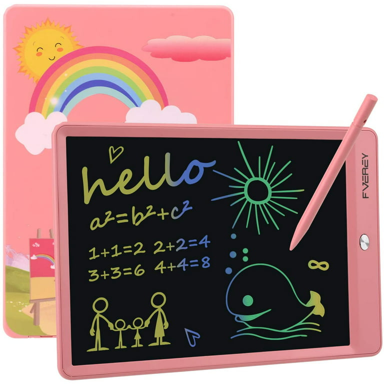 Link Kids Lcd 10inch Color Writing Doodle Board Tablet Electronic Erasable  Reusable Drawing Pad Educational & Learning Toy : Target