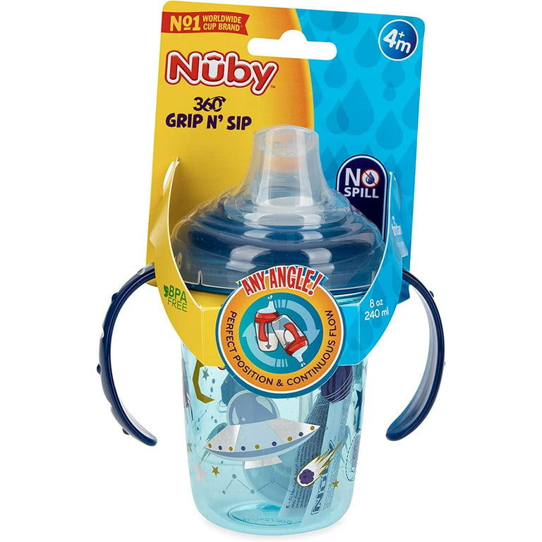 Nuby 2pk Smart Edge 360° Cup - No Spill - 12+ Months - 10 oz/300