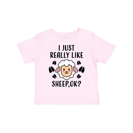 

Inktastic I Just Really Like Sheep Ok Boys or Girls Toddler T-Shirt