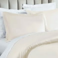 thumbnail image 5 of BNM Egyptian Cotton 850 Thread Count Duvet Cover Set, Full/Queen, Ivory, 5 of 6