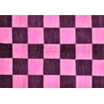 thumbnail image 1 of Ahgly Company Indoor Rectangle Checkered Purple Modern Area Rugs, 7' x 10', 1 of 4