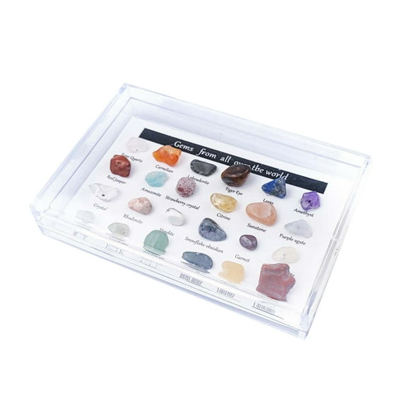 Zmeidao Christmas Advent Calendar 2024, 24 Days Christmas Countdown Calendar Natural Crystal Agate Petrofossil Kit, Surprise Xmas Rocks Collectible Gift for Boys Girls