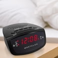 thumbnail image 2 of Dual Alarm Clock Radio 0.6" Red LED Display FM Radio with 20 Presets Adjustable Brightness Snooze & Battery Backup Digital FM Clock Radio Alarm for Bedrooms (Black), 2 of 4