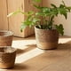 thumbnail image 3 of Straw Weaving Flower Plant Pot Wicker Basket Rattan Flowerpot Storage Basket Handmade Woven Planter, 3 of 5