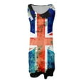 thumbnail image 4 of Busydd Womens 4th of July Dress Summer American Flag Graphic Sundresses Casual Independence Day Midi Dresses Crew Neck Beach Dress with Pockets, 4 of 6
