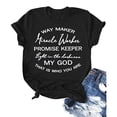 thumbnail image 4 of B91xZ T-Shirts Basiques pour Femmes Hauts en Coton Col Rond T-Shirt à Manches Courtes, Noir S, 4 of 5