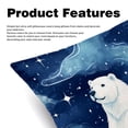 thumbnail image 2 of Polar Bear Chair Pillow Covers Set of 2 Throw Pillow Decorative Pillows Velvet with Unique Patterns for Various Occasions - Available in 16x16, 18x18, and 20x20 Inches, 2 of 6