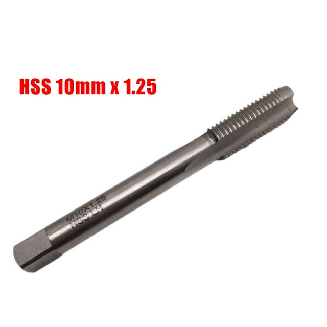 Outil de Filetage Hss Tap pour Atelier 1 Pce 80mm M10*1.25mm Accessoire de Remplacement Haute Qualité