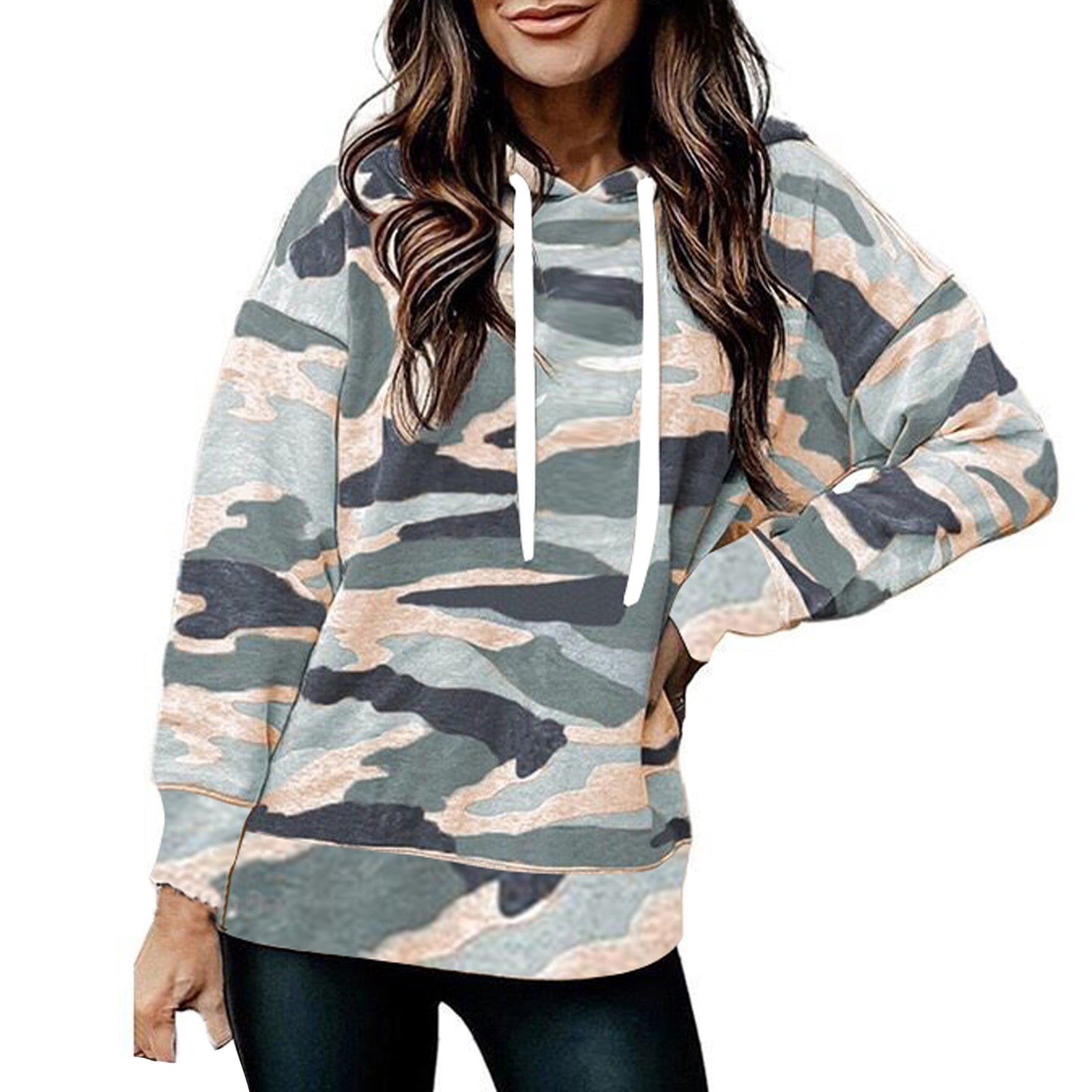 Women Camouflage Print Shirts Pile 