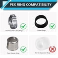 thumbnail image 5 of 10 Accesorios PEX, Adaptador de Codo de Oreja Caída NPT con Rosca Hembra PEX de 1/2 Pulgada X 1/2 Pulgada, Crimpado de Latón para Tuberías PEX y Plomería., 5 of 5