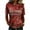 AB196 Red, variant on Retro Washed T Shirts For Women Letter Print Short Sleeve Crew Neck Tops Comfortable Fashion Ladies Red Friday Festival Anniversary Tees Red Size Xxxxl