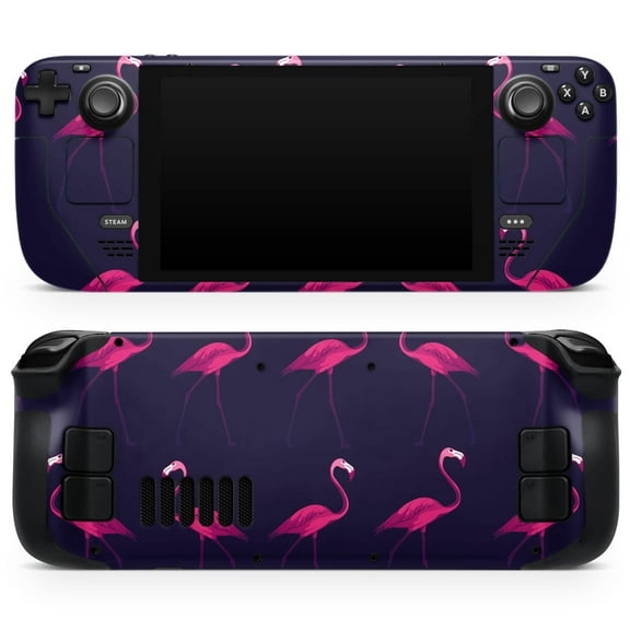 Design Skinz - Compatible with Steam Deck - Skin Decal Protective Scratch-Resistant Removable Vinyl Wrap Cover - Tropical Neon Summer Flamingo