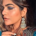 thumbnail image 2 of 14k Gold Drop Dangle Earrings For Women Fashion Big Bohemia Vintage Ci, 2 of 4