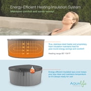 Aqualife by Strong Spas Outback 6 Person Plug & Play Hot Tub Spa, Cobblestone