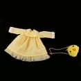 thumbnail image 4 of Vestido de Manga Larga Amarilla con Cuello y Bolsa de Pollo Pulgadas Doll Yotijar, 4 of 9