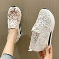 thumbnail image 2 of Dakaela Women's Slip on Platform Sneakers Mesh Breathable Casual Walking Shoes Work Wedge Loafers, 2 of 6