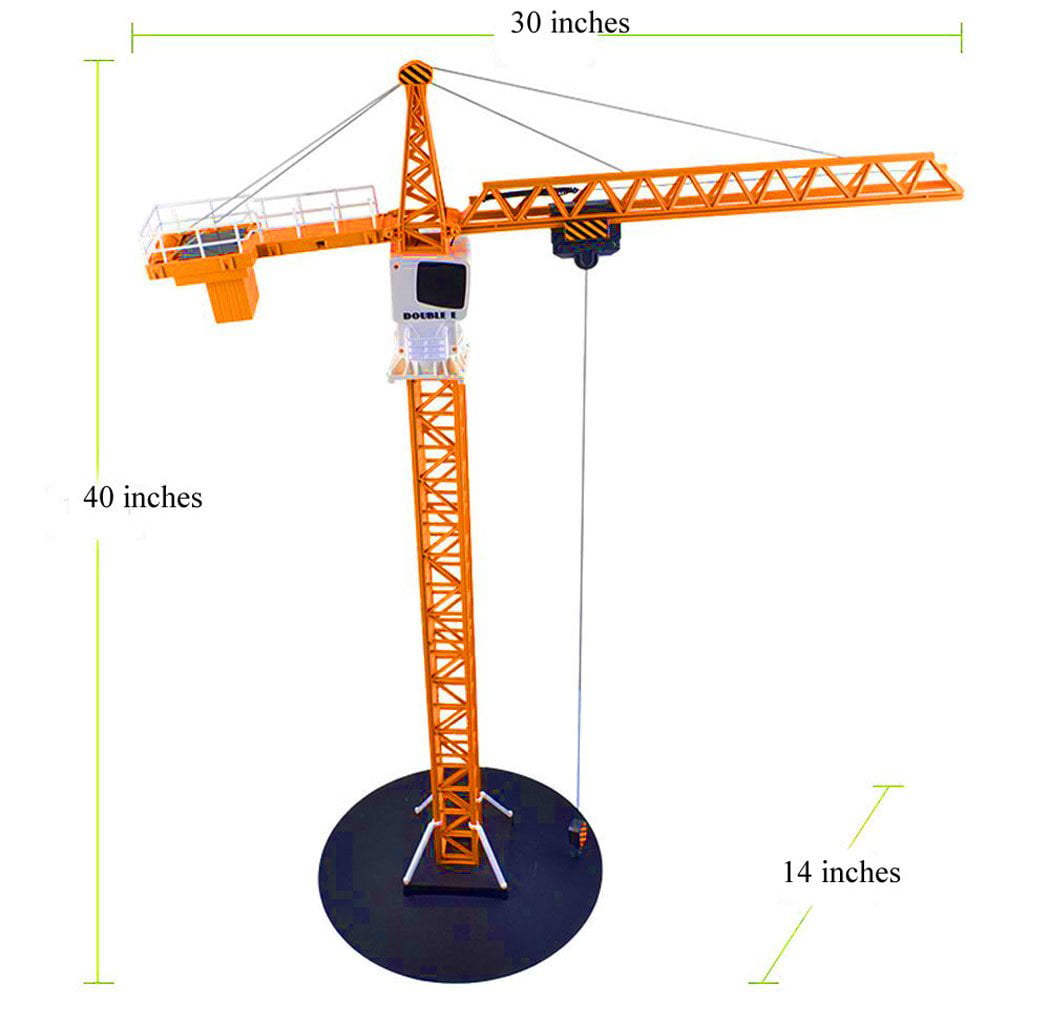 40 inch tall DoubleE 2.4G Simulation Remote Control RC Tower Crane Toy
