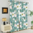 thumbnail image 2 of Dashan Green Floral Blackout Curtains for Living Room,Farmhouse Window Drapes for Bedroom,52x84 Inch,2 Panels, 2 of 6