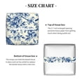 thumbnail image 4 of Goofa Vintage Floral Birds Tissue Box Cover PVC Leather Tissue Holder Square Facial Tissue Case Facial Paper Organizer Dispenser for Bathroom, Vanity Countertop, 4 of 8