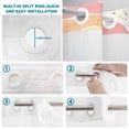 thumbnail image 4 of No Hook Shower Curtain, Pink Elephants Shower Curtains for Bathroom with See Through Top Window, Cute Rainbow Spring Floral Botanical Waterproof & Washable Bath Curtain Small Stall 36"x78", 4 of 9