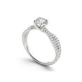 thumbnail image 2 of 1 Carat T.W. Diamond Split Shank Classic 14kt White Gold Engagement Ring, 2 of 4
