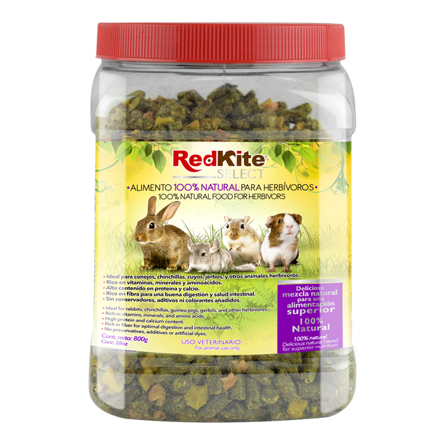 Alimento Natural P/Herbivoros RedKite Select 800 g
