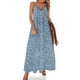 thumbnail image 1 of Vestido sin mangas con ballenas azules en acuarela Vestidos largos Ropa de mujer Vestidos casuales Traje de verano para mujer, 1 of 7