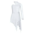 thumbnail image 3 of MSemis Kids Girls Lyrical Dance Costume Floral Lace Contemporary Dance Dress White 14, 3 of 6