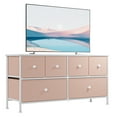 EnHomee Dresser for Bedroom TV Stand Dresser with 6 Drawers Dressers
