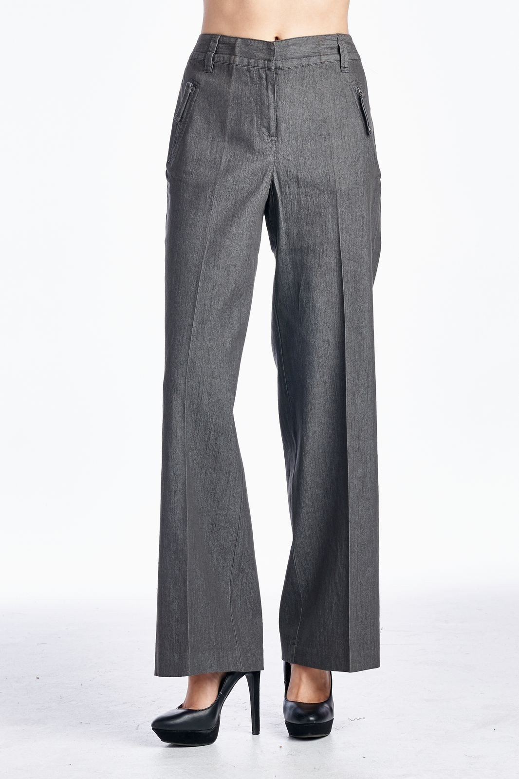 Larry Levine Stretch Pants - Stone 