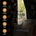 thumbnail image 3 of Tchckioa Tribal Floral Blackout Curtains for Bedroom,42x96 Inch Farmhouse Thermal Insulated Grommet Drapes,Set of 2, 3 of 8