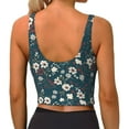 thumbnail image 3 of Lsque Vintage Floral Printed Women'S Sports Bra, Compression, Moisture Wicking, High-Impact Sports Bra For Women,Supportive sports bra-XX-Large, 3 of 9