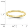 thumbnail image 3 of Avariah Diamonds 10k Yellow Gold 2.2mm Lightweight Comfort Fit Wedding Band Size 4 - Ring Size 4.0, 3 of 6