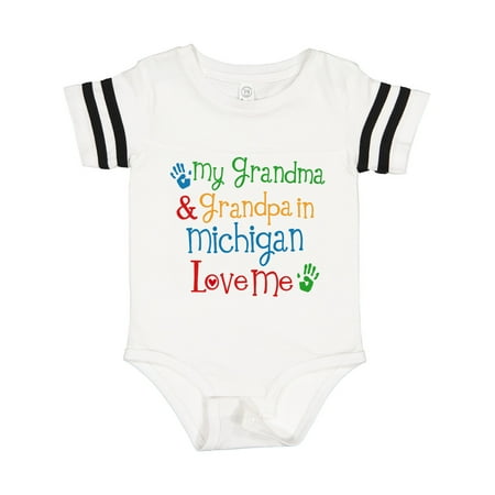 

Inktastic Michigan Grandma Loves Me Gift Baby Boy or Baby Girl Bodysuit