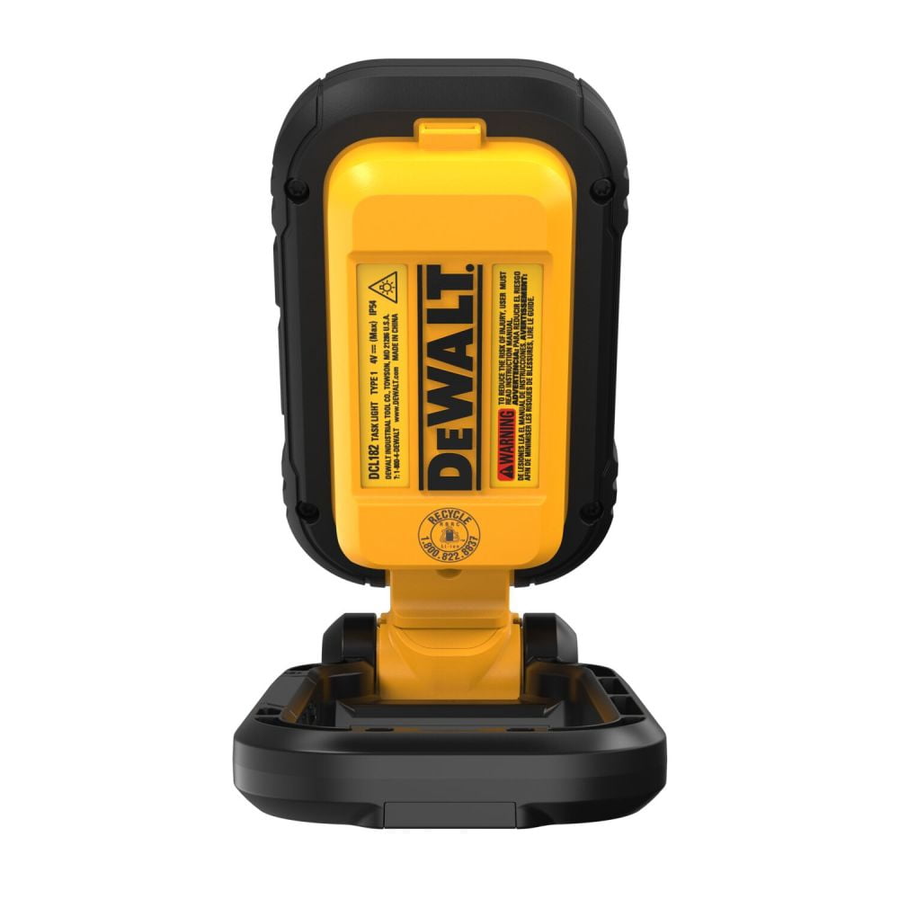 dewalt 1000 lumen led rechargeable power tool flashlight YAWV Cordless Work Light for Battery, Two Levels Adjustable Up to Lumens with Low Voltage Protection, 140 Degree Rotating Wide-Angle Lighting for Workshop, Camping, Outdoor add belt hook accessory to provide increased versatility for transportation Flashlight Dewalt 20 Volt Led