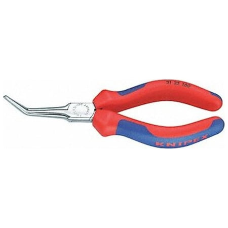 UPC: 0843221004484 | Knipex Bent Long Nose Plier 6-1/4  L Smooth 31 25 160