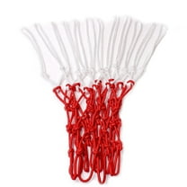 WASHWEPE Replacement Basketball Net Wear-resistant Nylon Red 1Pcs