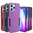 thumbnail image 3 of NIFFPD iPhone 14 Case with Screen Protector + Camera Lens Protector, Shockproof Full Coverage Protective Cover Phone Case for iPhone 14 6.1" Purple, 3 of 3