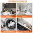 thumbnail image 4 of Yajisi Portable High Temperature Steam Cleaner 1500W Pressurized 3.5Bar Handheld Steamer Machine with 6 Speeds & 3 Brush Heads for Home Floor Window Auto Car Cleaning, White/Orange, 4 of 9