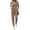 Light Brown, variant on Ekouaer Jumpsuits for Women Casual Summer Sleeveless 2026 Ribbed One Piece Romper Dressy Vacation Clothes Travel Outfits