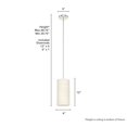 thumbnail image 6 of Hunter - Solhaven 1-light Bleached Alder, Mini Pendant Light, Dimmable, Modern Style, Cylinder Shaped, for Bedrooms, Kitchens, Dining, Living Rooms - 19240, 6 of 7