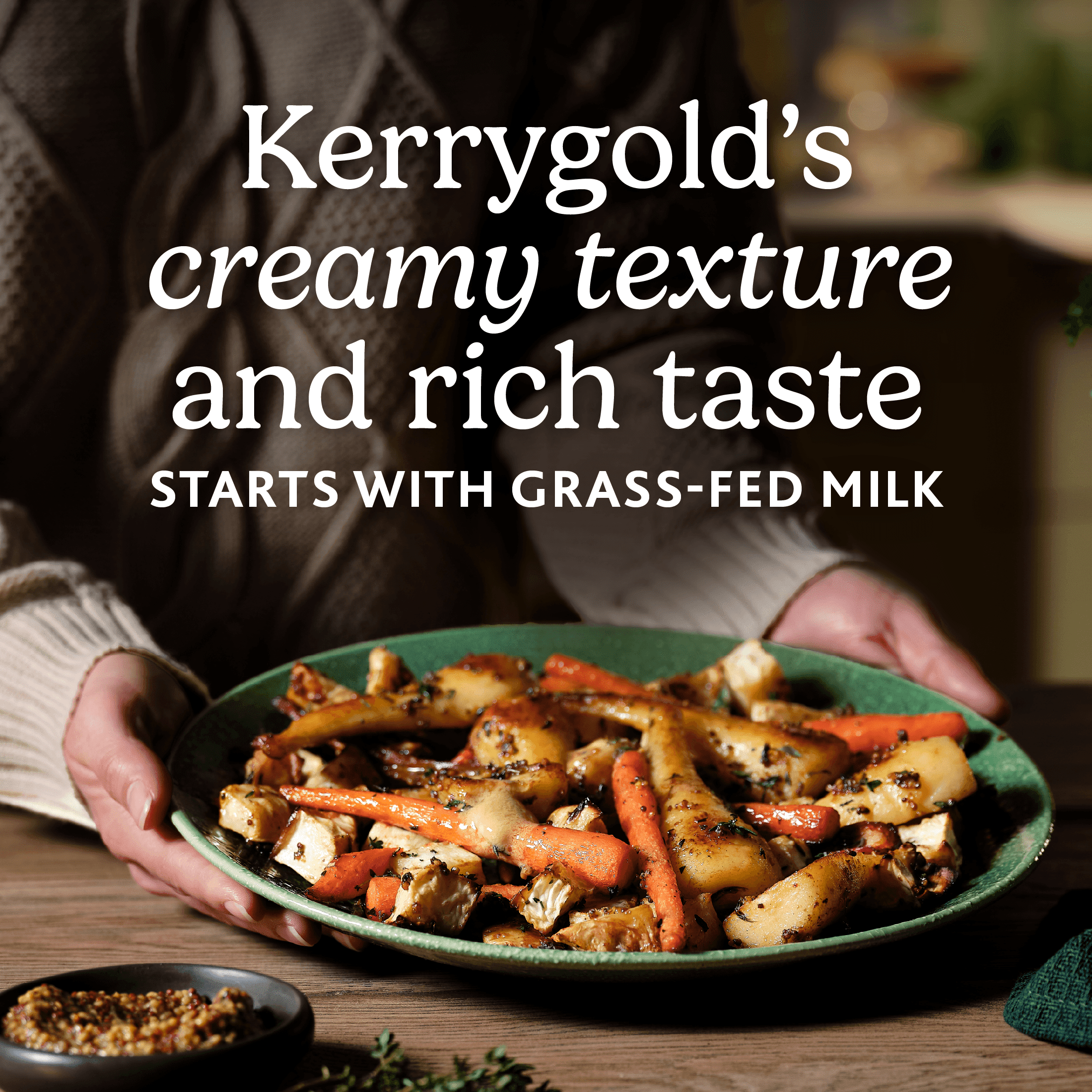 Kerrygold Grass-Fed Garlic & Herb Pure Irish Butter, 3.5 oz.